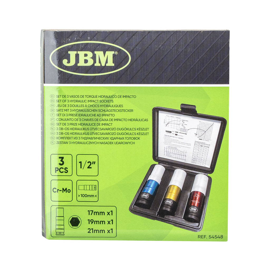 Conjunto de 3 Chaves de Impacto de Binário Limitado - JBM JBM, imagem do produto