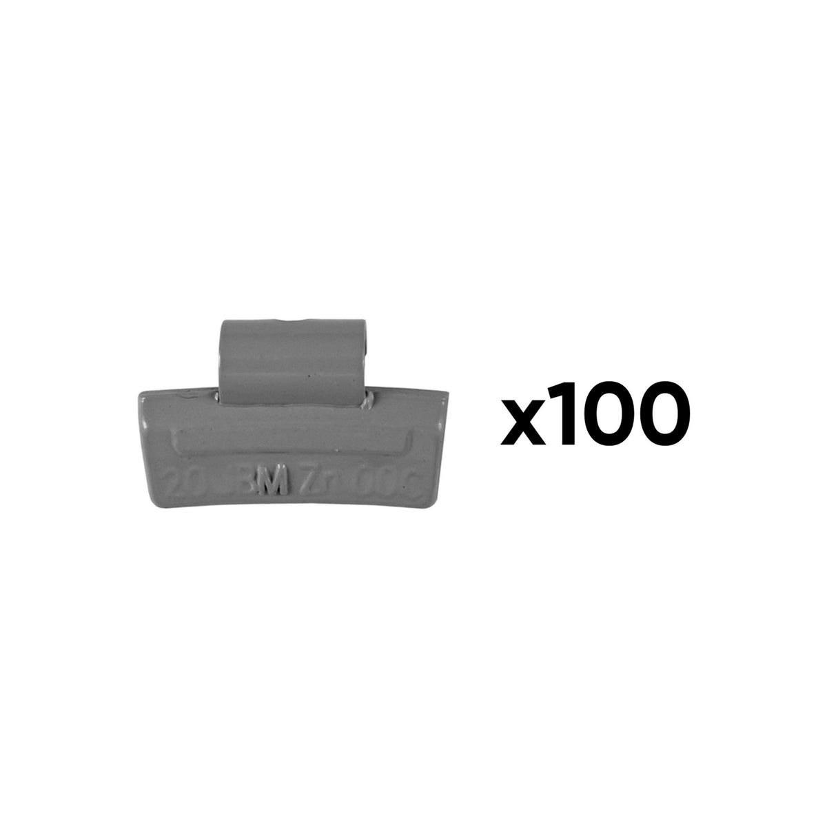 Caixa com 100 Contrapesos de Zinco de Grampo 20GR. Especial para RODA de LIGA LEVE - JBM JBM, imagem do produto
