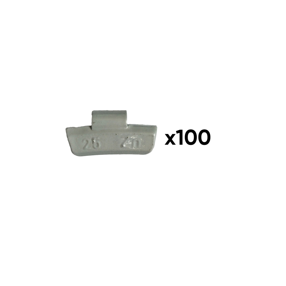 Caixa com 100 Contrapesos de Zinco de Grampo 25GR. Especial para RODA de LIGA LEVE - JBM JBM, imagem do produto