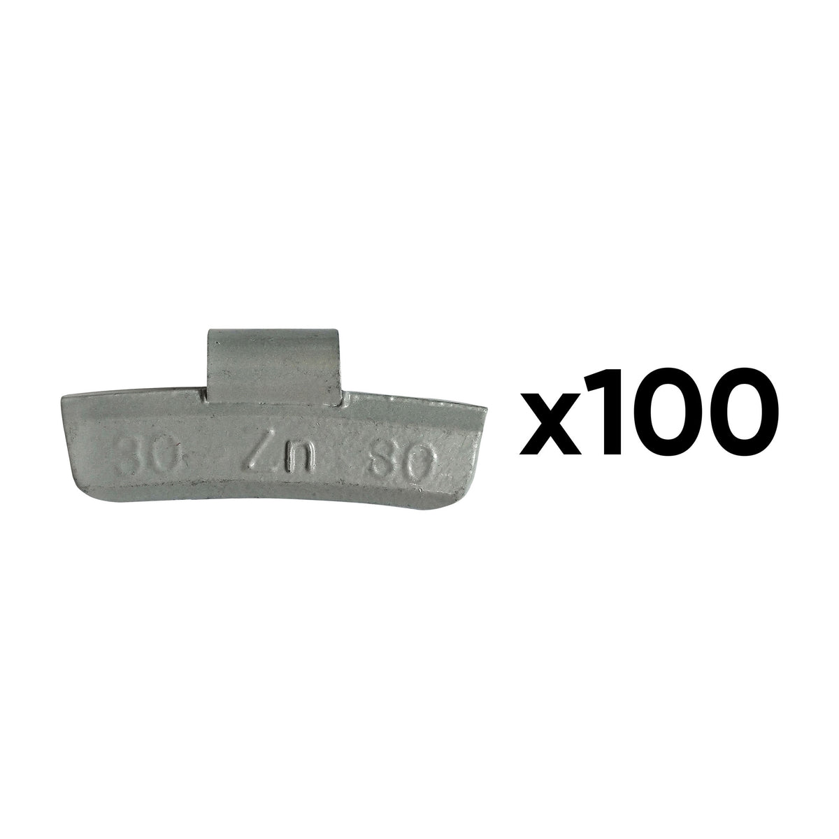 Caixa com 100 Contrapesos de Zinco de Grampo 30GR. Especial para RODA de LIGA LEVE - JBM JBM, imagem do produto