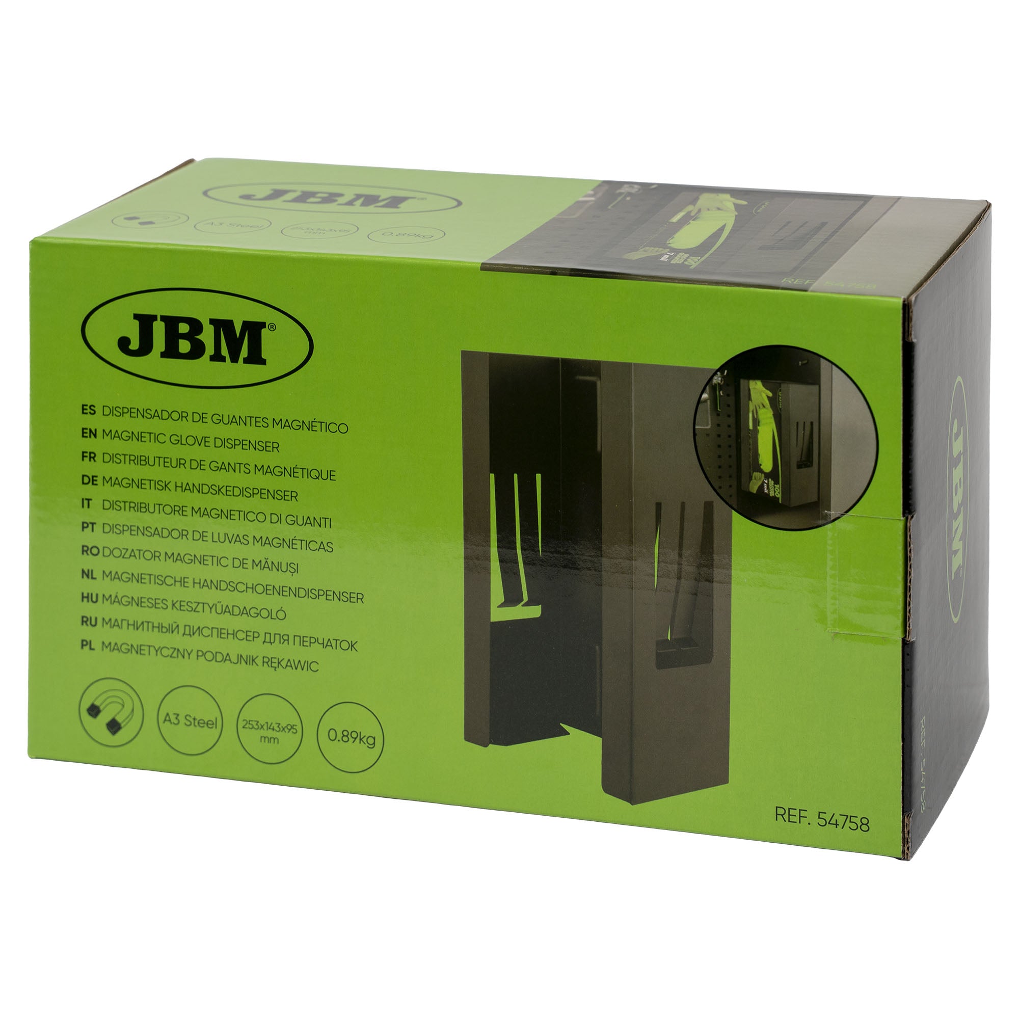 Dispensador de Luvas Magnéticas - JBM JBM, imagem do produto