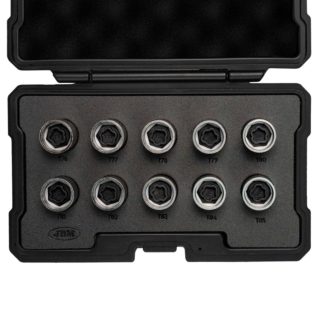 Conjunto de 10 Chaves de Soquete para Parafusos de Bloqueio de RODA para Tesla - JBM JBM, imagem do produto
