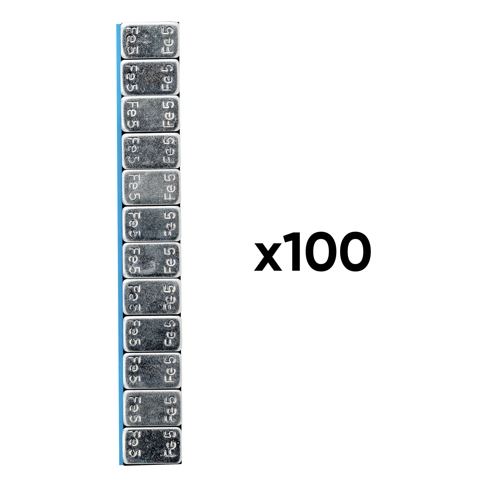 Caixa com 100 Contrapesos de CLIP Adesiva de Ferro - 60G (12X5G) - JBM JBM, imagem do produto