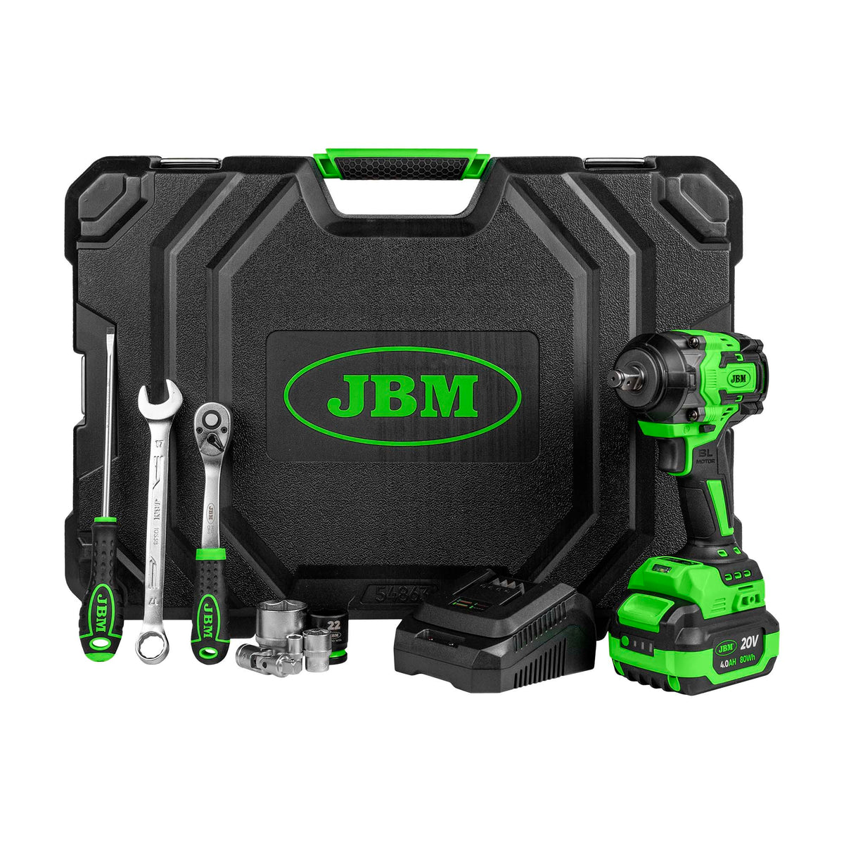 MALA de Ferramentas com Chave de Impacto SEM Escovas a Bateria 800NM - JBM JBM, imagem do produto