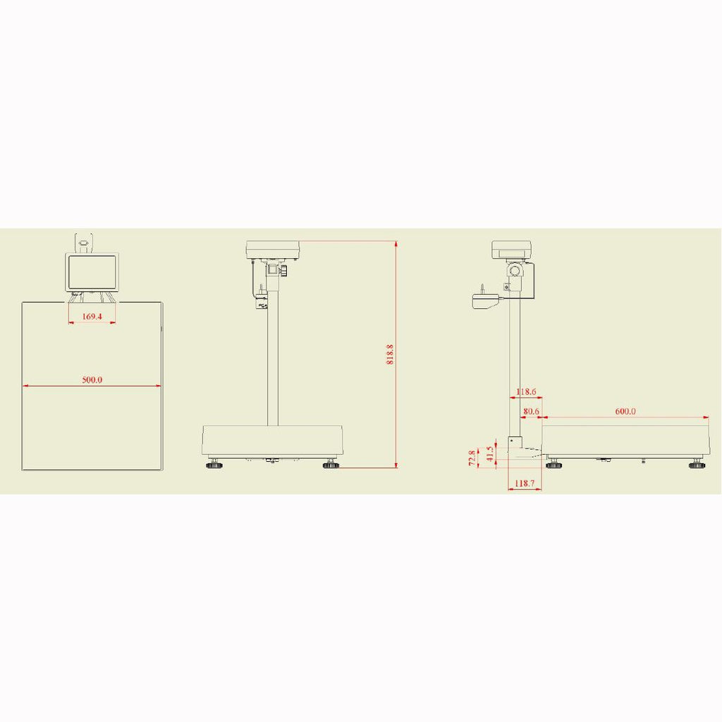 Plataforma de pesagem PCE-SD 153C