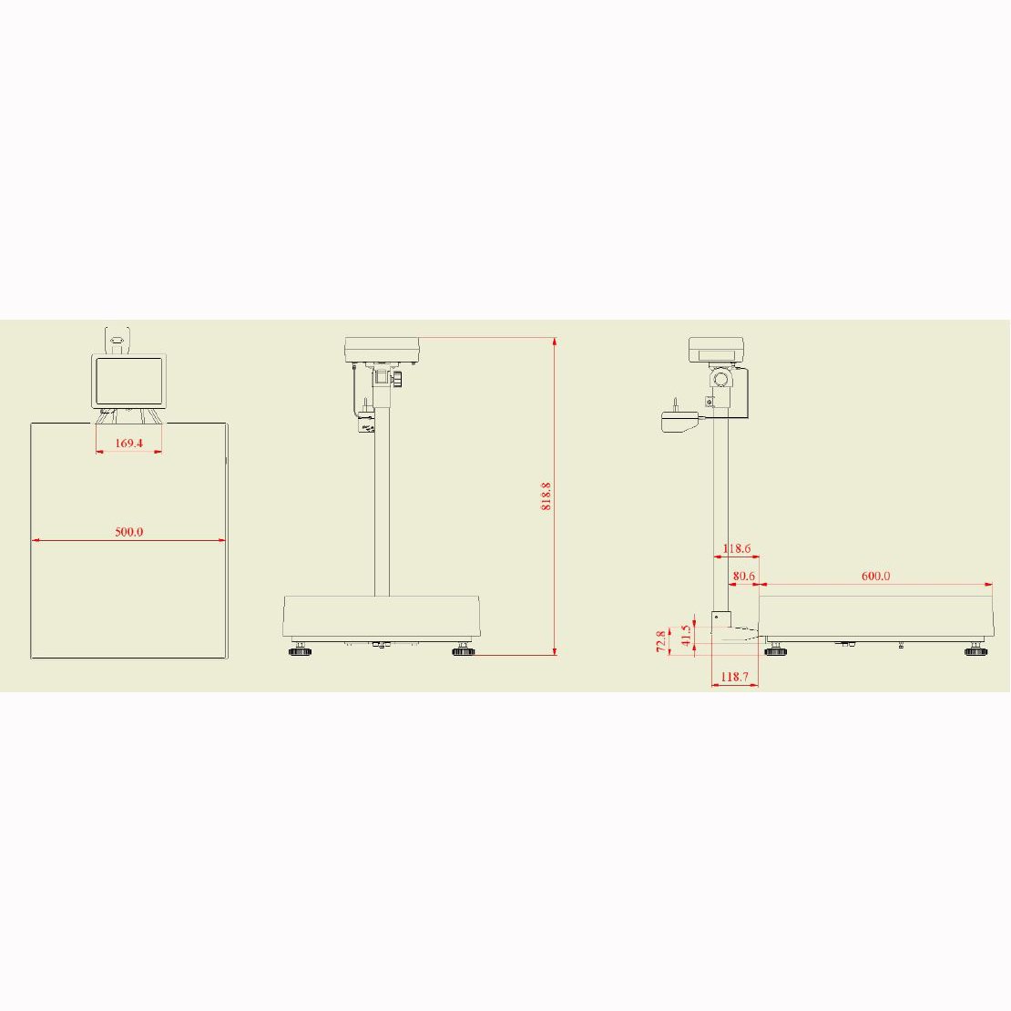 Plataforma de pesagem PCE-SD 153C