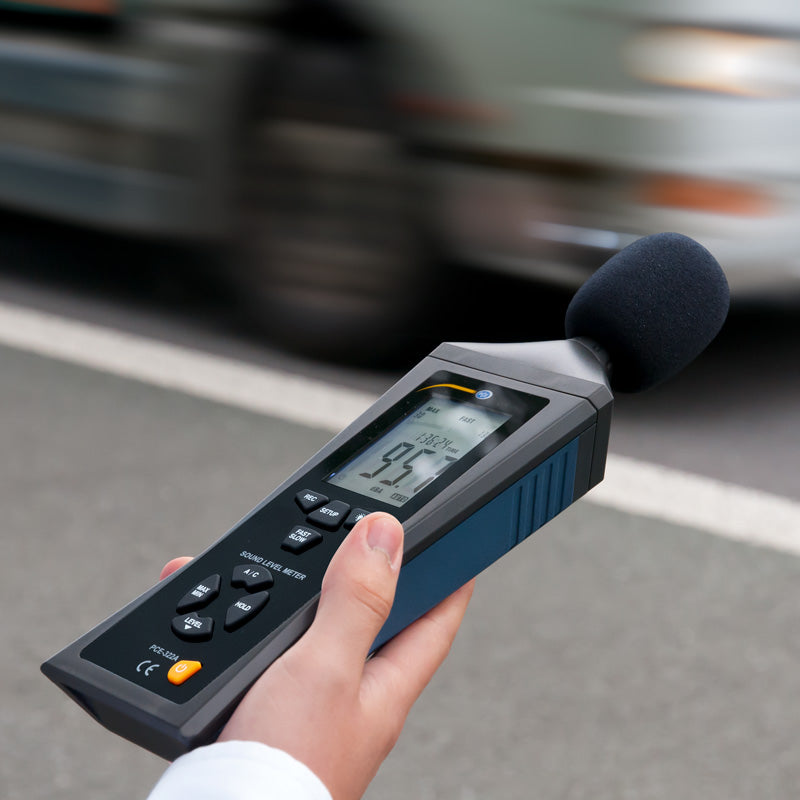 Medidor de nível sonoro PCE-322ALEQ-ICA incluindo certificado de calibração ISO