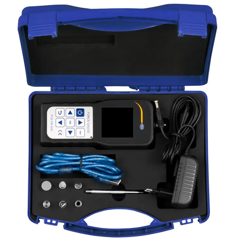 Dinamómetro PCE-FM 50N-ICA, incluyendo certificado de calibración ISO