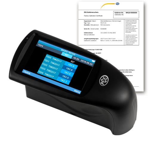 Medidor de brillo PCE-SGM 60-ICA, incluye certificado de calibración ISO
