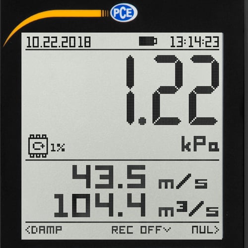 Anemómetro de tubo Pitot PCE-PDA 10L