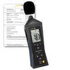 Medidor de nível sonoro PCE-322A-ICA incluindo certificado de calibração ISO