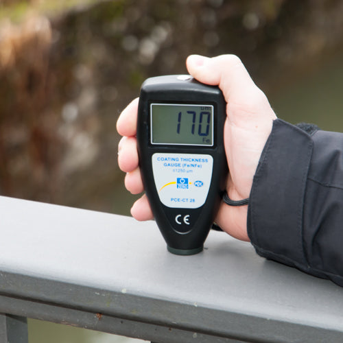 Medidor de espessura PCE-CT 28-ICA incluindo certificado de calibração ISO