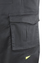 Fato-macaco Pro Series stretch cinzento/preto poliéster/algodão 245 g, vista 4