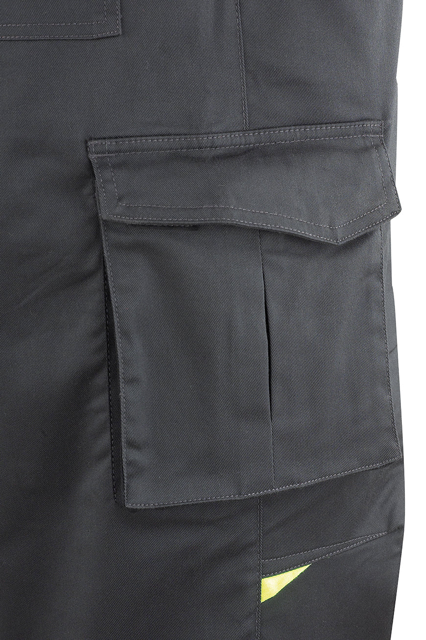 Fato-macaco Pro Series stretch cinzento/preto poliéster/algodão 245 g, vista 4