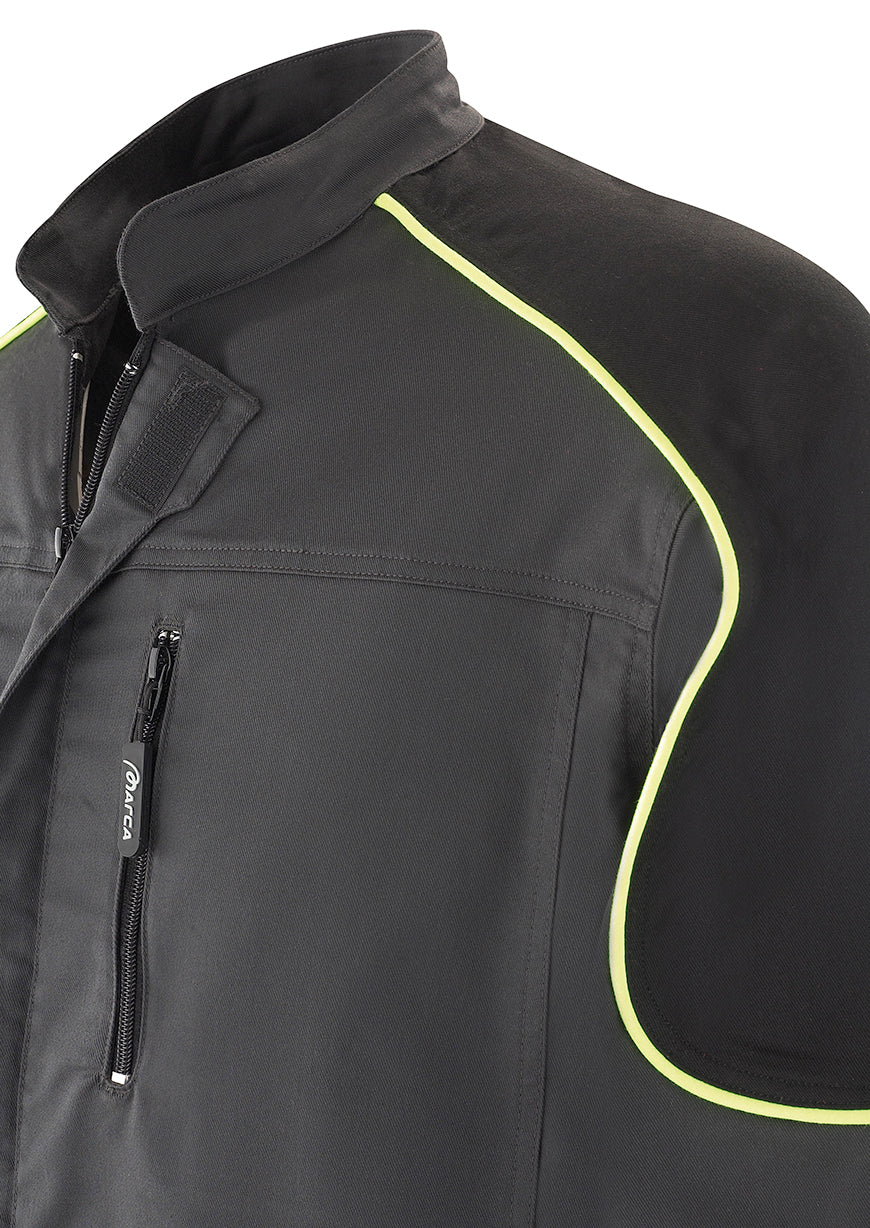 Casaco Pro Series stretch cinzento/preto poliéster/algodão 245 g, vista 3