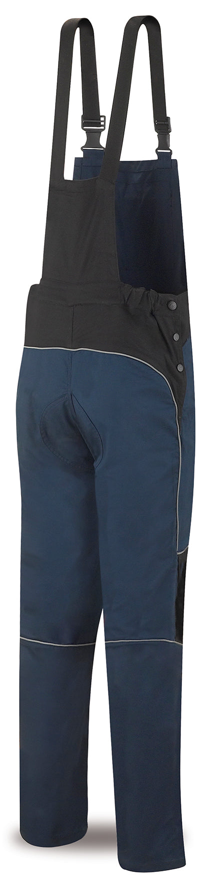 Jardineiras Pro Series stretch azul-marinho/preto poliéster/algodão 245 g, vista 2
