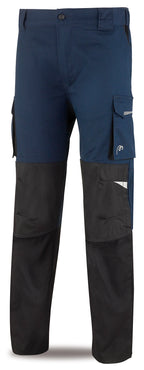 Calças Pro Series stretch azul-marinho/preto poliéster/algodão 245 g