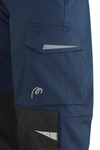 Calças Pro Series stretch azul-marinho/preto poliéster/algodão 245 g, vista 3