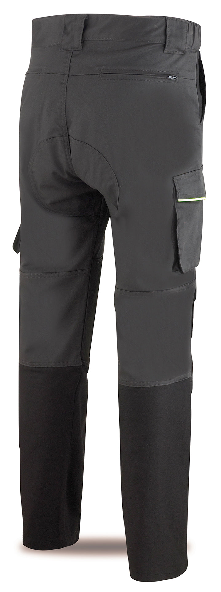 Calças Pro Series stretch cinzento/preto poliéster/algodão 245 g, vista 3