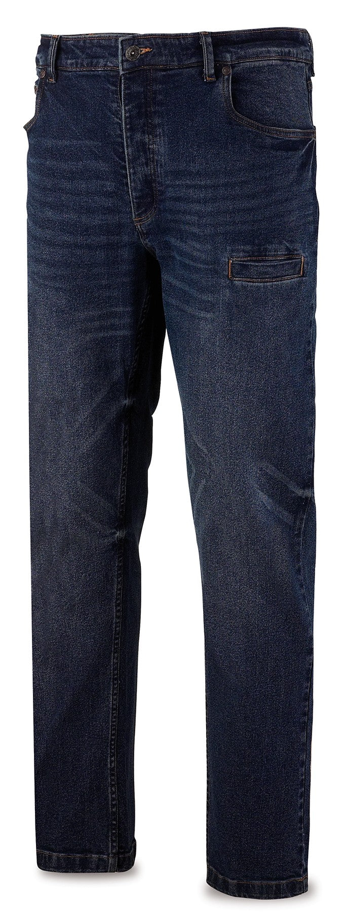 Calças stretch tipo ganga azul-marinho 310 g