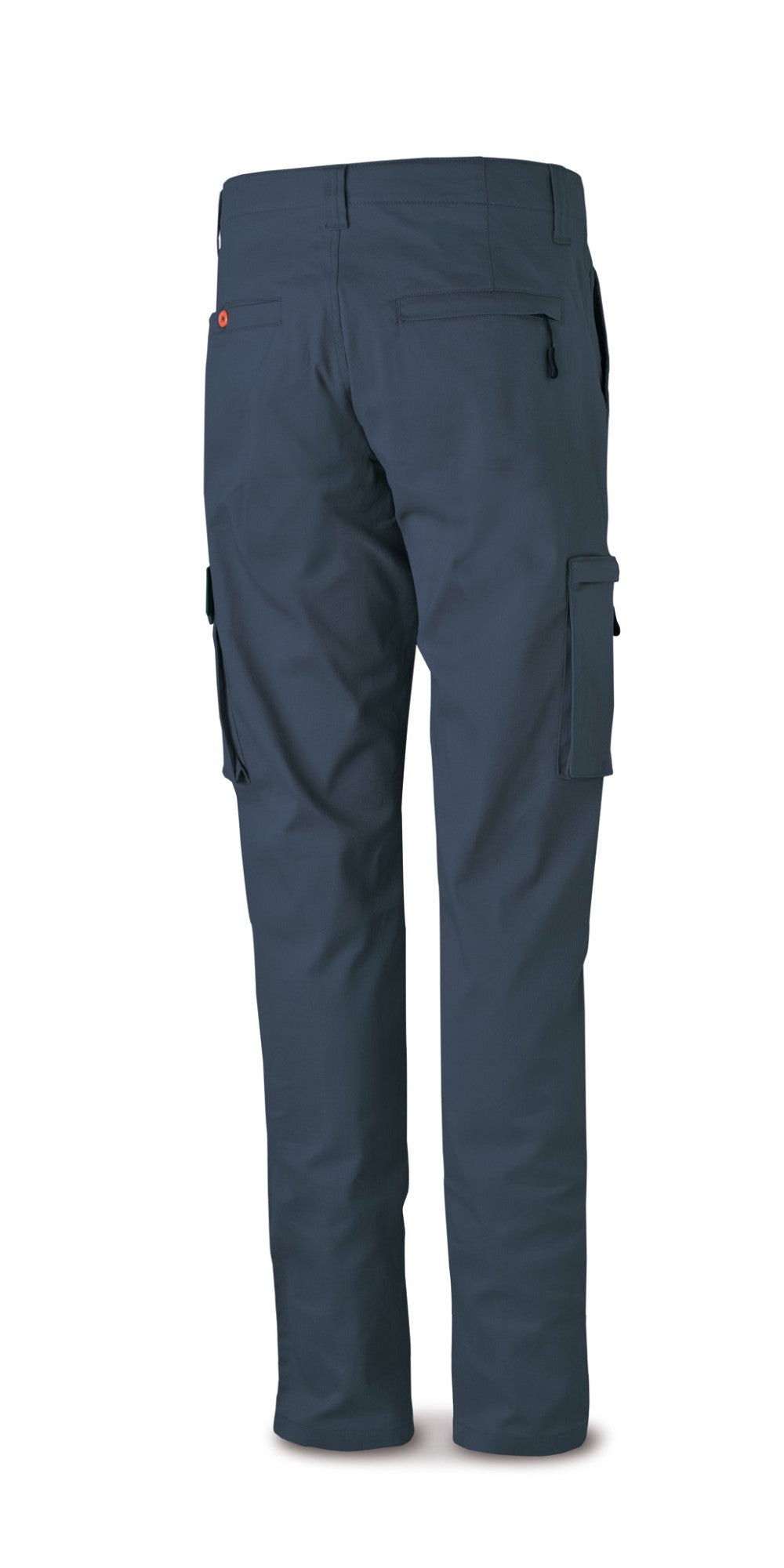 Calças stretch azul-marinho algodão 260 g com vários bolsos, vista 2