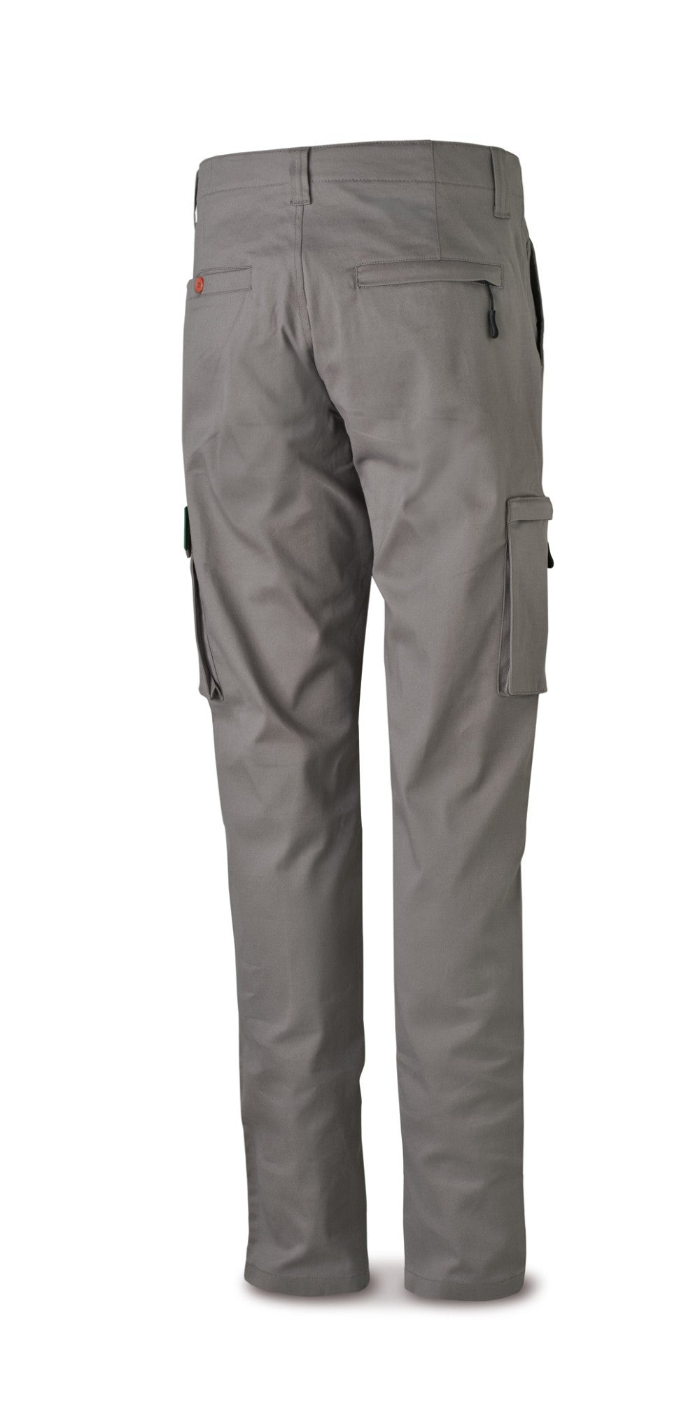 Calças stretch cinzentas algodão 260 g com vários bolsos, vista 2