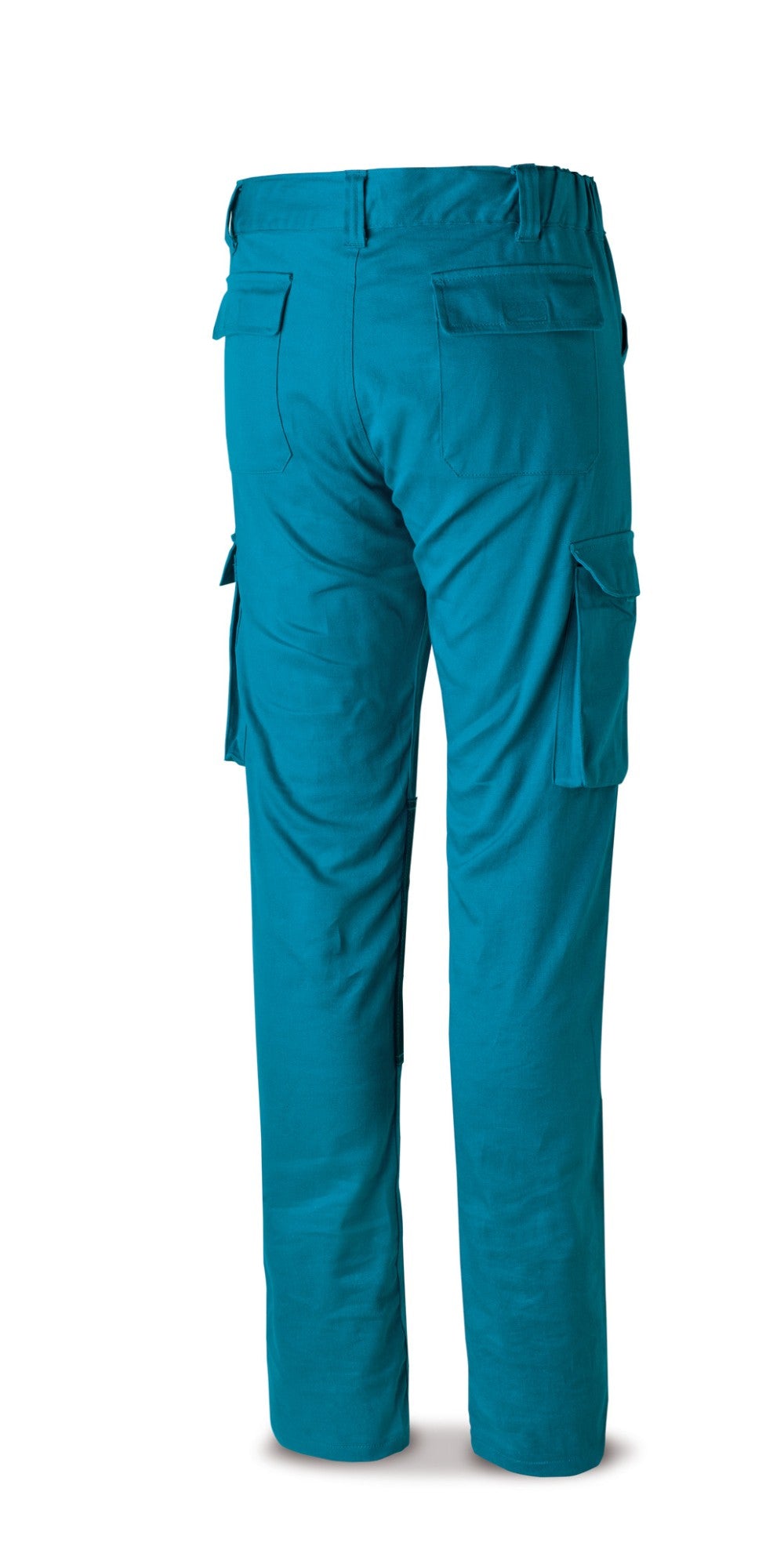 Calças stretch Pro Series azul-elétrico algodão 220 g com vários bolsos (ref. 588PSTRAE), vista 2