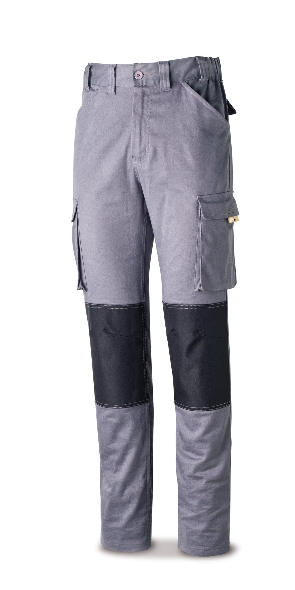 Calças stretch Pro Series cinzentas algodão 220 g com vários bolsos