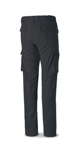 Calças stretch Pro Series pretas algodão 220 g com vários bolsos, vista 2