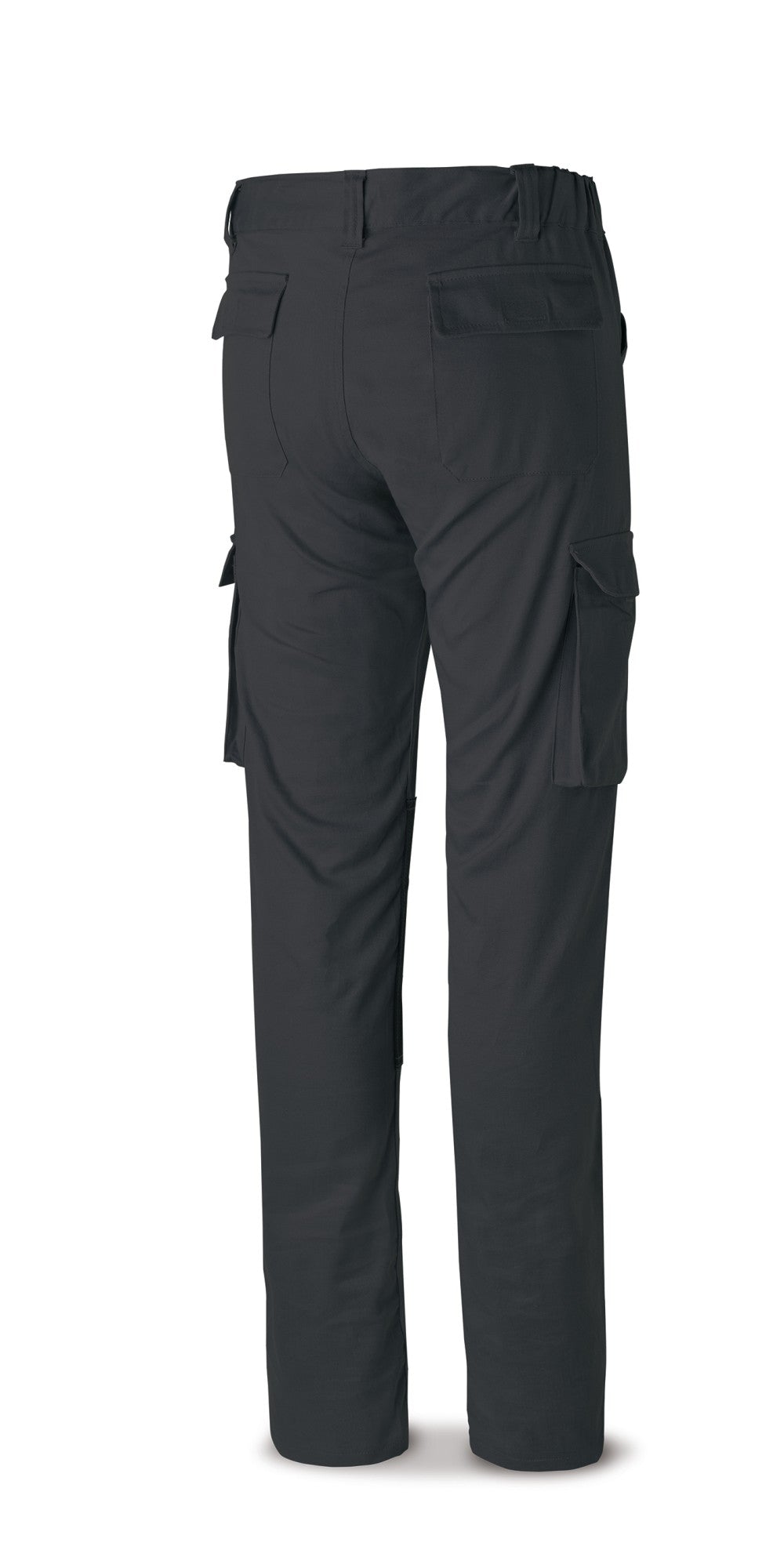 Calças stretch Pro Series pretas algodão 220 g com vários bolsos, vista 2