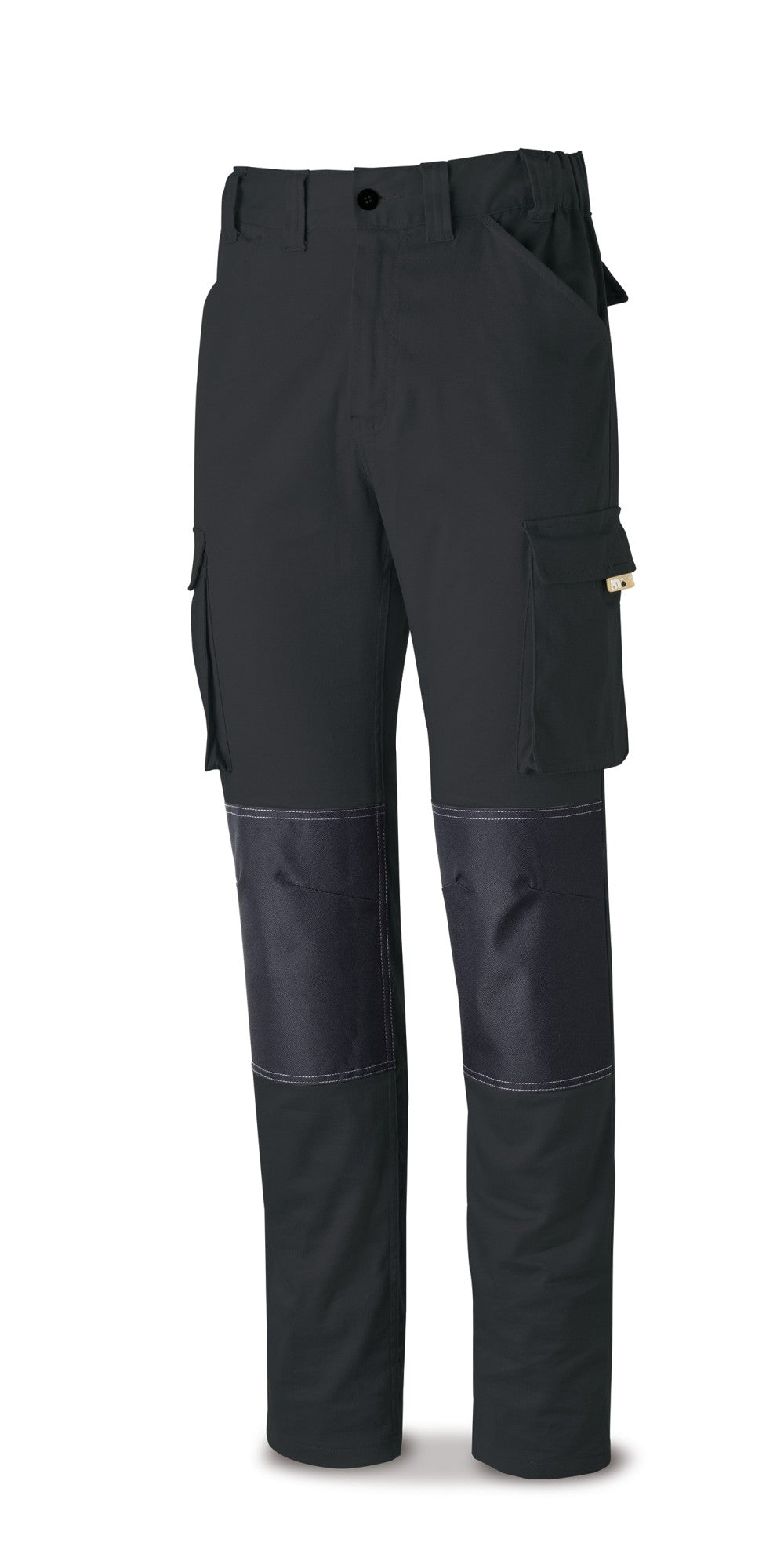 Calças stretch Pro Series pretas algodão 220 g com vários bolsos