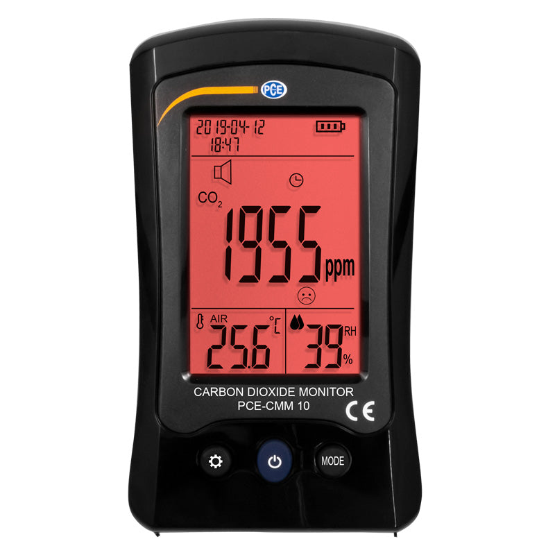 Medidor de CO2/Dióxido de Carbono PCE-CMM 10