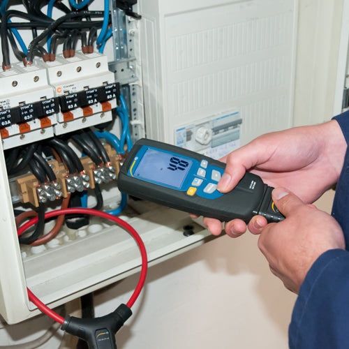 Pinza amperimétrica PCE-CM 40-ICA con certificado de calibración ISO