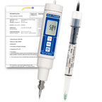 Medidor de pH PCE-PH20P-ICA con certificado de calibración ISO
