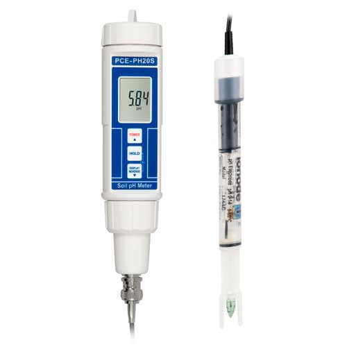 Medidor de pH PCE-PH20P-ICA con certificado de calibración ISO