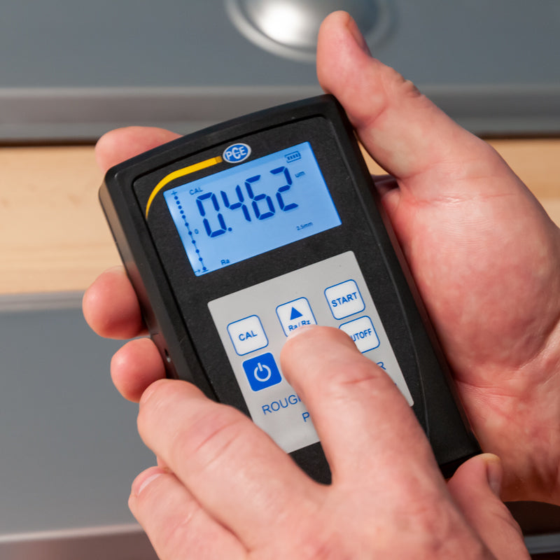Rugosímetro PCE-RT 10-ICA incluye certificado de calibración ISO
