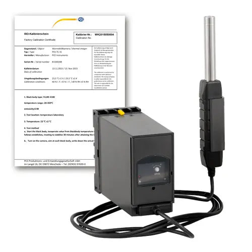 Medidor de nível de som PCE-SLT-TRM-24V-ICA incl. certificado de calibração