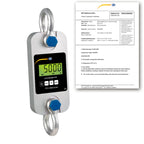 Dinamómetro de tracción PCE-DDM 5WI-ICA incl. certificado de calibración ISO