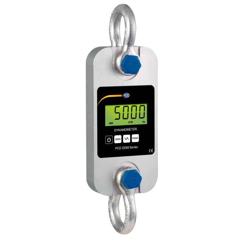Dinamómetro de tracción PCE-DDM 5WI-ICA incl. certificado de calibración ISO