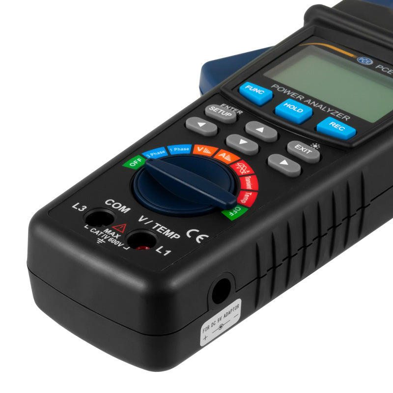 Pinza amperimétrica PCE-GPA 50-ICA, incluye certificado de calibración ISO