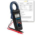 Pinza amperimétrica PCE-GPA 50-ICA, incluye certificado de calibración ISO