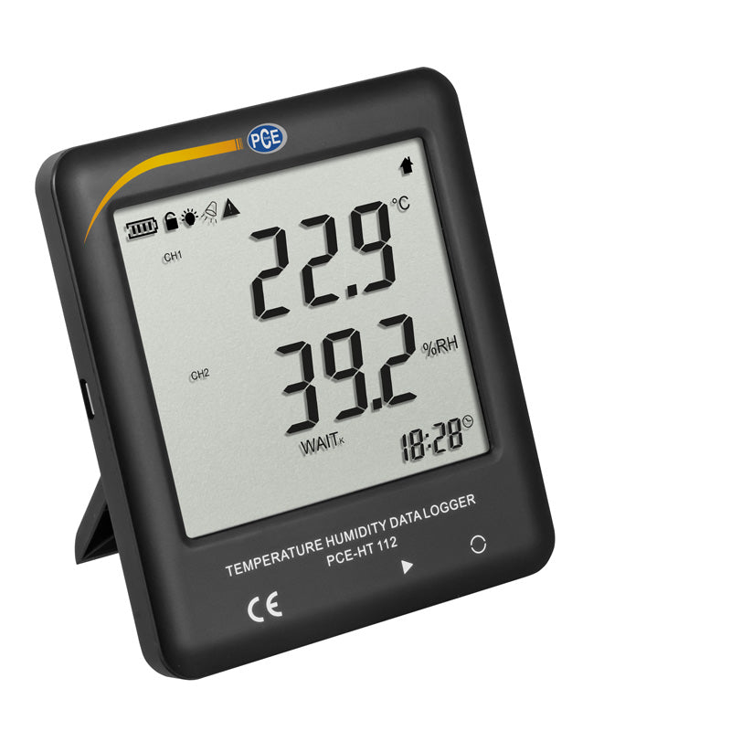 Termohigrómetro PCE-HT 112-ICA incluyendo certificado de calibración ISO