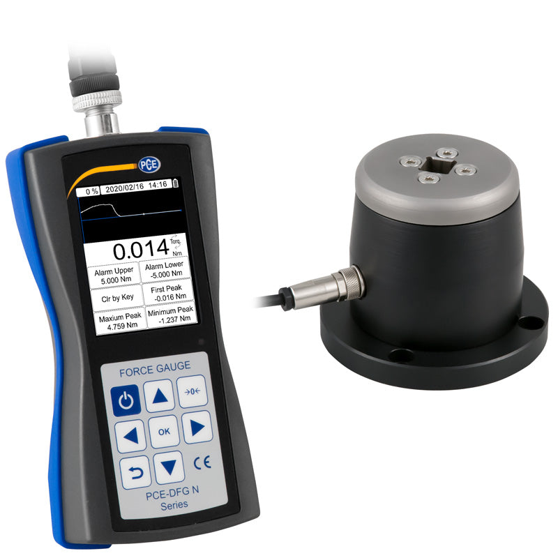 Chave de torque PCE-DFG N 5TW-ICA incl. certificado de calibração ISO