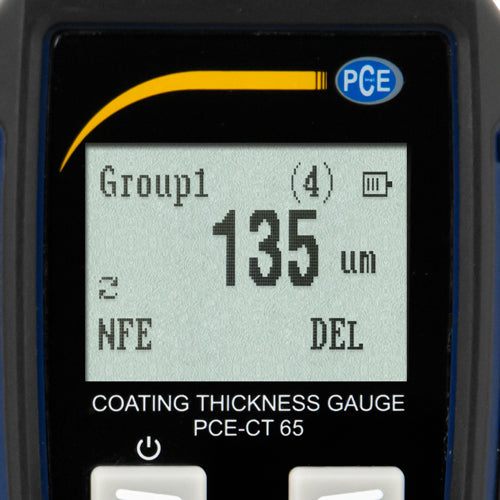 Medidor de espesor PCE-CT 65-ICA con certificado de calibración ISO