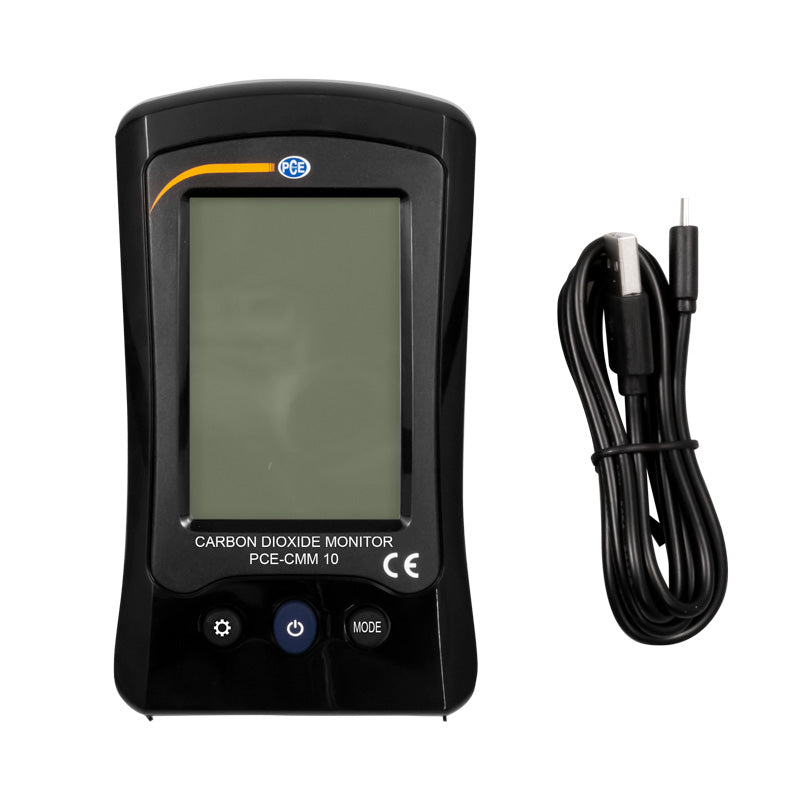 Medidor de CO2/dióxido de carbono PCE-CMM 10-ICA incl. certificado ISO