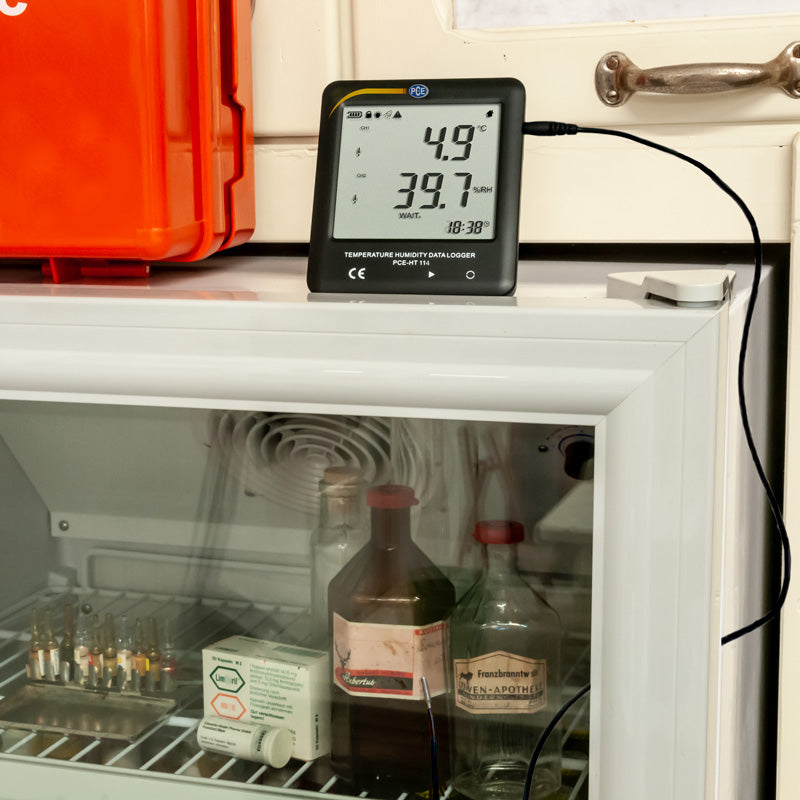 Termo-higrómetro PCE-HT 114-ICA incluindo certificado de calibração ISO