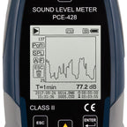 Medidor de nível sonoro PCE-428-ICA incluindo certificado de calibração ISO