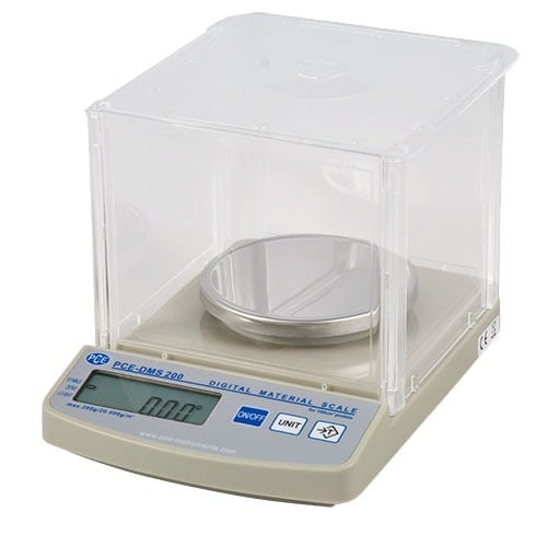 Balanza de laboratorio PCE-DMS 200-ICA, incluyendo certificado de calibración ISO