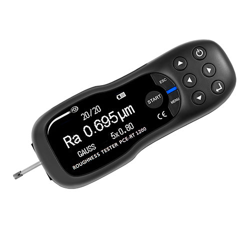 Testador de rugosidade PCE-RT 1200BT-ICA incluindo certificado de calibração ISO