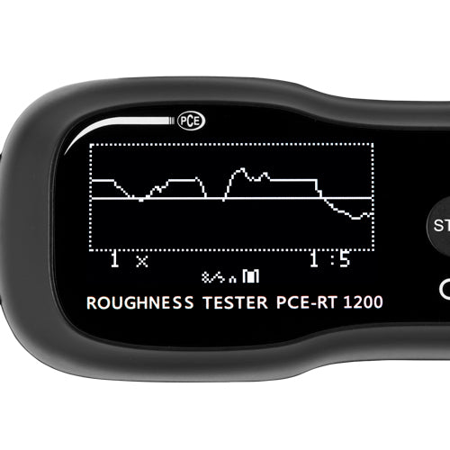 Testador de rugosidade PCE-RT 1200BT-ICA incluindo certificado de calibração ISO
